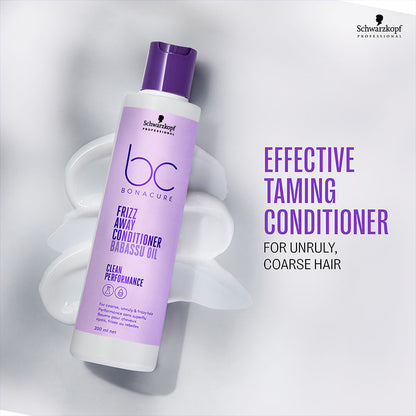 Schwarzkopf Professional Bonacure Frizz Away Shampoo + Conditioner + Mask Combo