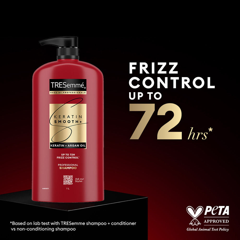 Tresemme Keratin Smooth Shampoo for Straighter Shinier Hair with Argan Oil Nourishes Dry Hair
(1000ml)