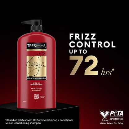 Tresemme Keratin Smooth Shampoo for Straighter Shinier Hair with Argan Oil Nourishes Dry Hair
(1000ml)