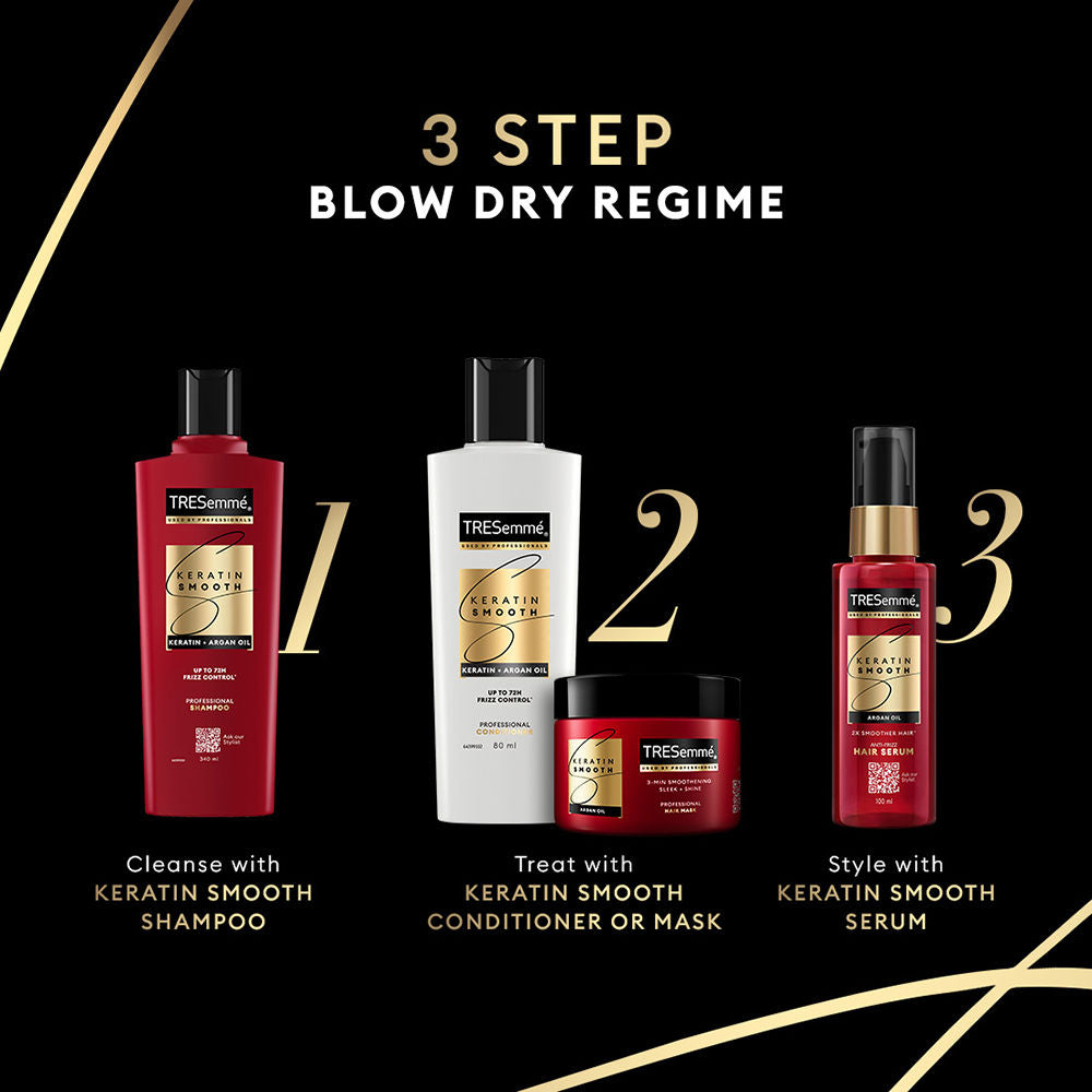 Tresemme Keratin Smooth Shampoo for Straighter Shinier Hair with Argan Oil Nourishes Dry Hair
(1000ml)