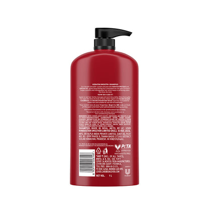 Tresemme Keratin Smooth Shampoo for Straighter Shinier Hair with Argan Oil Nourishes Dry Hair
(1000ml)