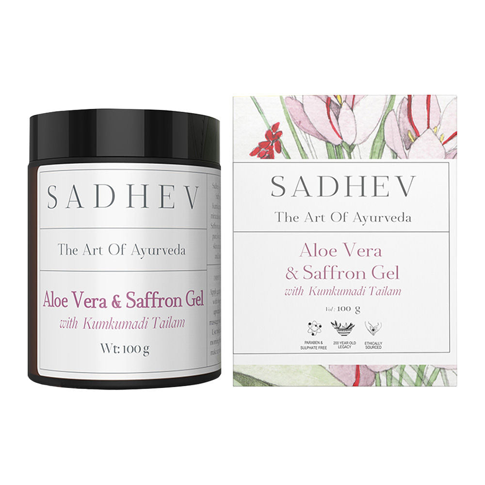 SADHEV Aloe Vera Gel With Saffron And Kumkumadi Thailam
(100g)