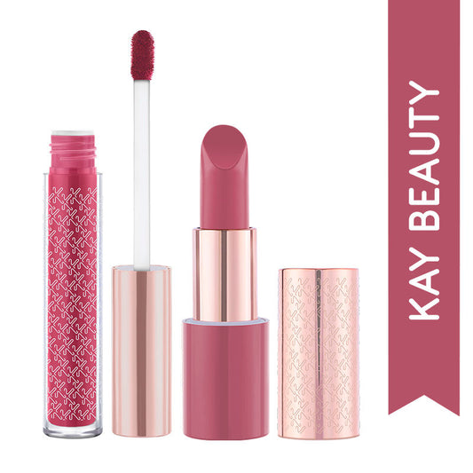 Kay Beauty Liquid Lipstick And Bullet Lipstick Combo
(2 pcs)