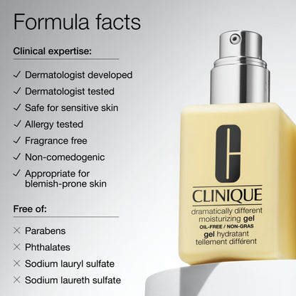Clinique Dramatically Different Moisturizing Gel Face Moisturizer with Pump for Skin Barrier Repair
(125ml)