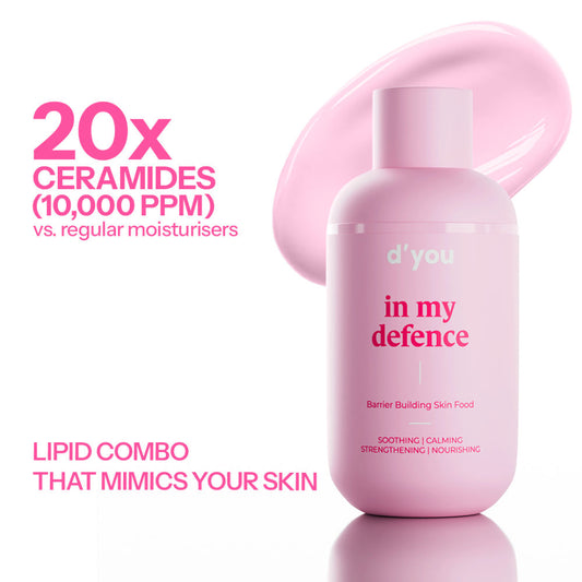 d'you In My Defence Barrier-Building Moisturiser With 20x More Ceramides (Lightweight & Non-Greasy)
(50ml)