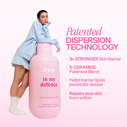 d'you In My Defence Barrier-Building Moisturiser With 20x More Ceramides (Lightweight & Non-Greasy)
(50ml)