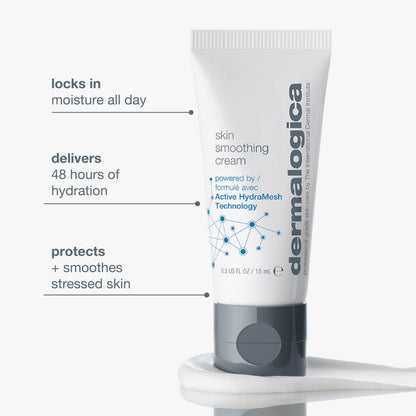 Dermalogica Skin Smoothing Cream Face Moisturiser Mini With Hyaluronic Acid & Vitman E
(15ml)