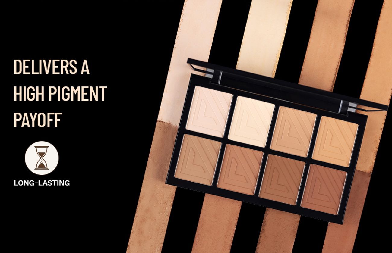 PAC Spotlight Contour Palette X8 - All in One MUA Palette, High Payoff, Shades for every Skin Tone
(5.6gm)