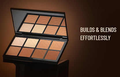 PAC Spotlight Contour Palette X8 - All in One MUA Palette, High Payoff, Shades for every Skin Tone
(5.6gm)