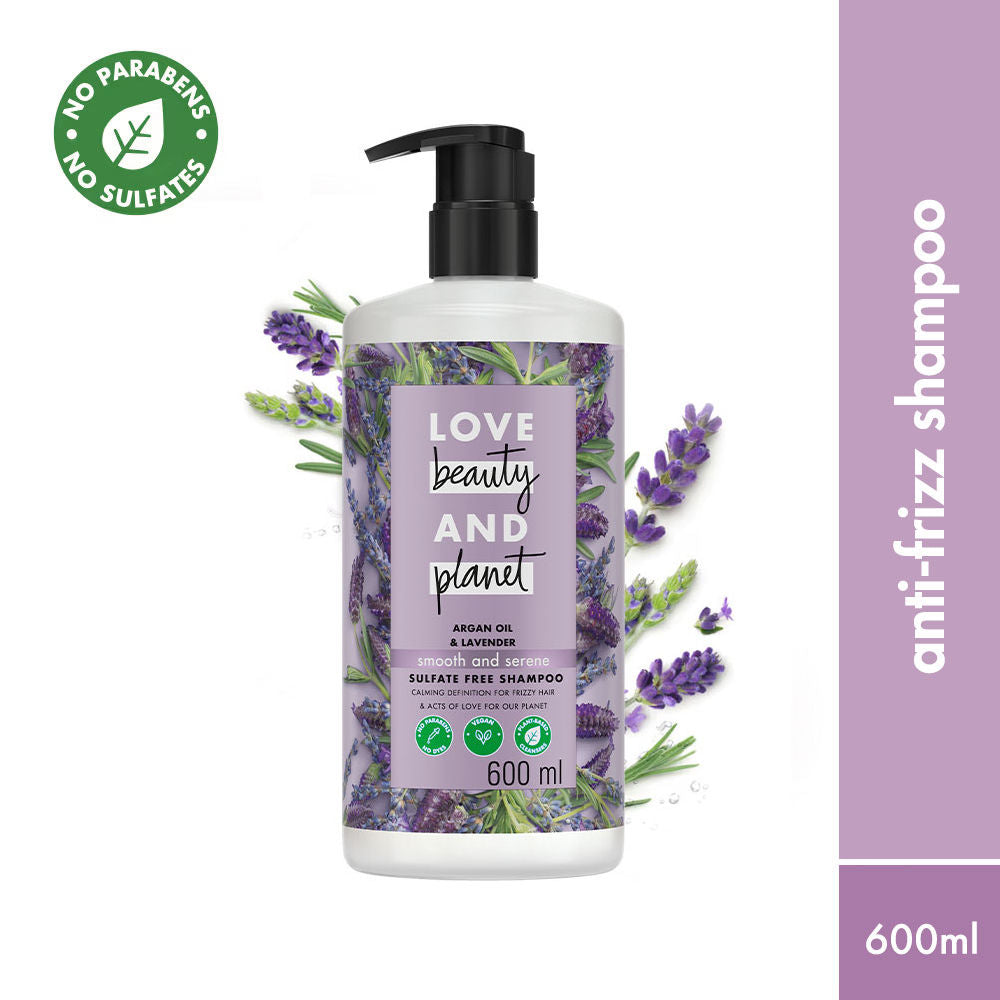 Love Beauty & Planet Argan Oil And Lavender Sulfate Free Smooth And Serene Shampoo
(600ml)