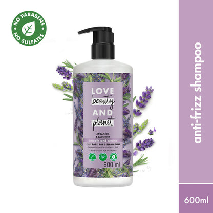 Love Beauty & Planet Argan Oil And Lavender Sulfate Free Smooth And Serene Shampoo
(600ml)