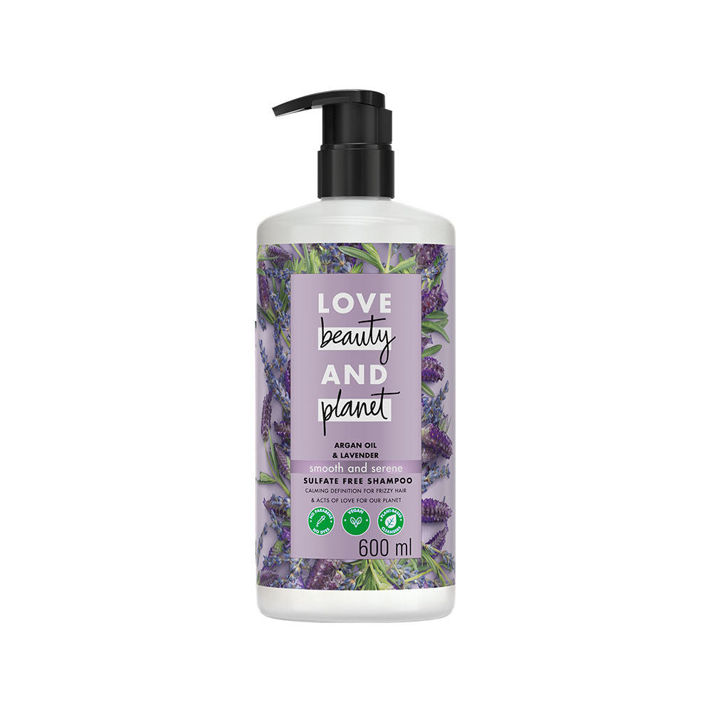 Love Beauty & Planet Argan Oil And Lavender Sulfate Free Smooth And Serene Shampoo
(600ml)