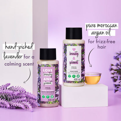 Love Beauty & Planet Argan Oil And Lavender Sulfate Free Smooth And Serene Shampoo
(600ml)
