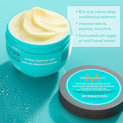 Moroccanoil Intense Hydrating Mask |Argan Oil Deep Conditioner for Dry, Thick Hair Restores Shine
(250ml)