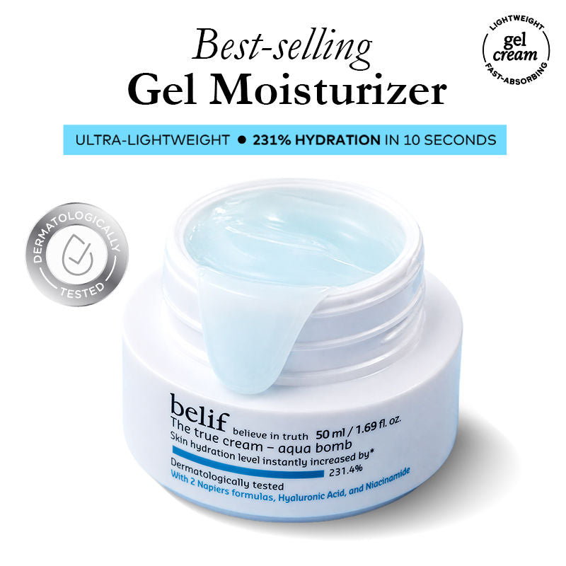 belif The True Cream Aqua Bomb, Dermat Tested Moisturizer, Increases Skin Hydration By 70%
(50ml)