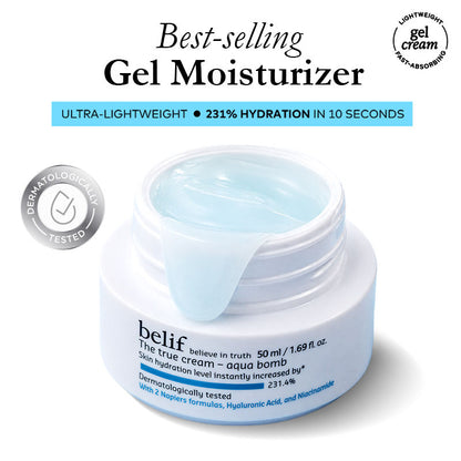 belif The True Cream Aqua Bomb, Dermat Tested Moisturizer, Increases Skin Hydration By 70%
(50ml)