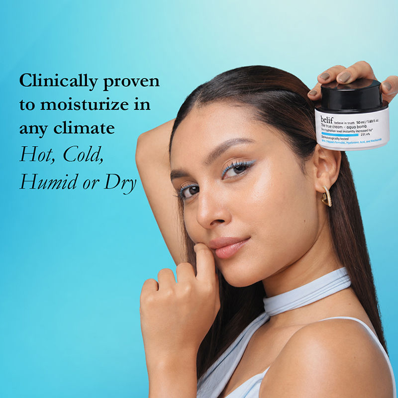 belif The True Cream Aqua Bomb, Dermat Tested Moisturizer, Increases Skin Hydration By 70%
(50ml)