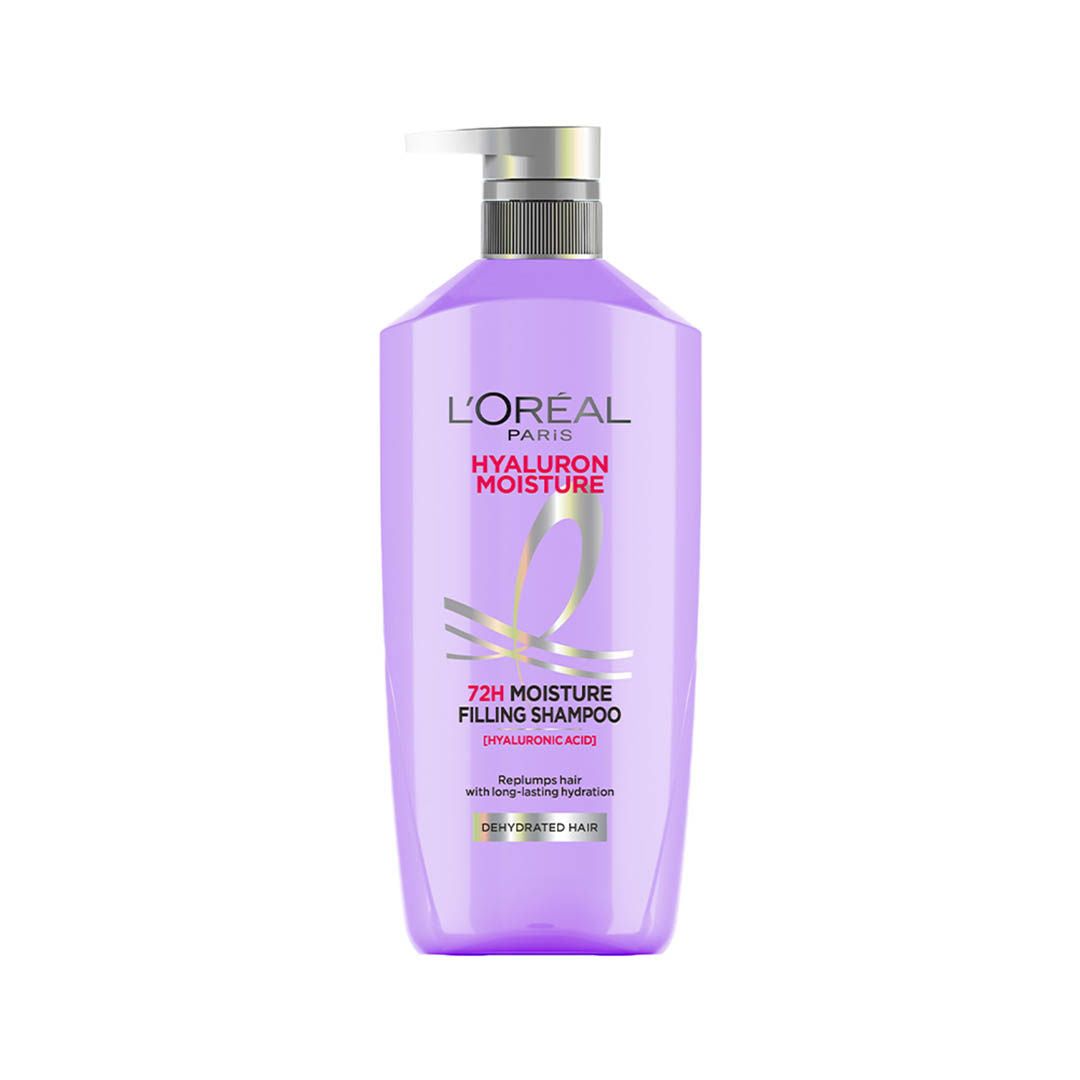 LOreal Paris Hyaluron Moisture Anti-frizz Shampoo With Hyaluronic Acid For 72 HR Dehydrated Hair
(1L)