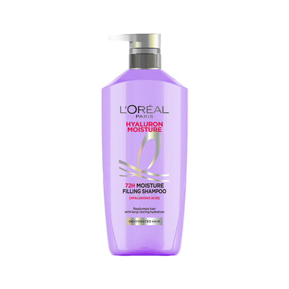 LOreal Paris Hyaluron Moisture Anti-frizz Shampoo With Hyaluronic Acid For 72 HR Dehydrated Hair
(1L)