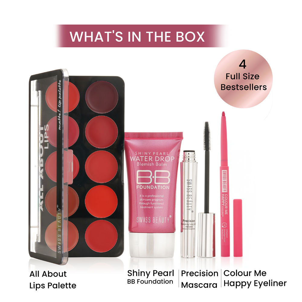 Swiss Beauty First Love Day - Night Makeup Kit
(62.4g)