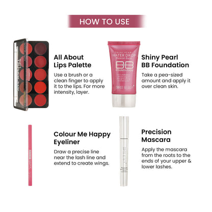Swiss Beauty First Love Day - Night Makeup Kit
(62.4g)