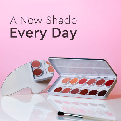 C2P Pro Studio Lip Spectrum 12 Color Cream Lipstick Palette for Women
(42g)