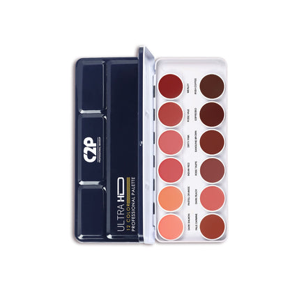 C2P Pro Studio Lip Spectrum 12 Color Cream Lipstick Palette for Women
(42g)