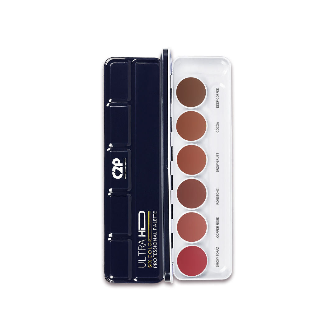C2P Pro Studio Lip Spectrum 6 Color Cream Lipstick Palette - Nude Whisper
(21g)