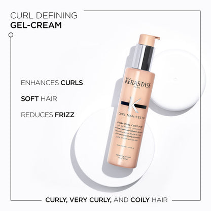 Kerastase Curl Manifesto Leave-in Gel-Cream For Curly & Wavy Hair, Infused with Manuka honey
(150ml)