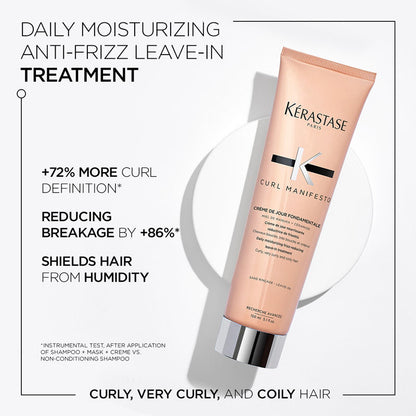 Kerastase Curl Manifesto Leave-In Cream For Curly & Wavy Hair , Defines Curls
(150ml)