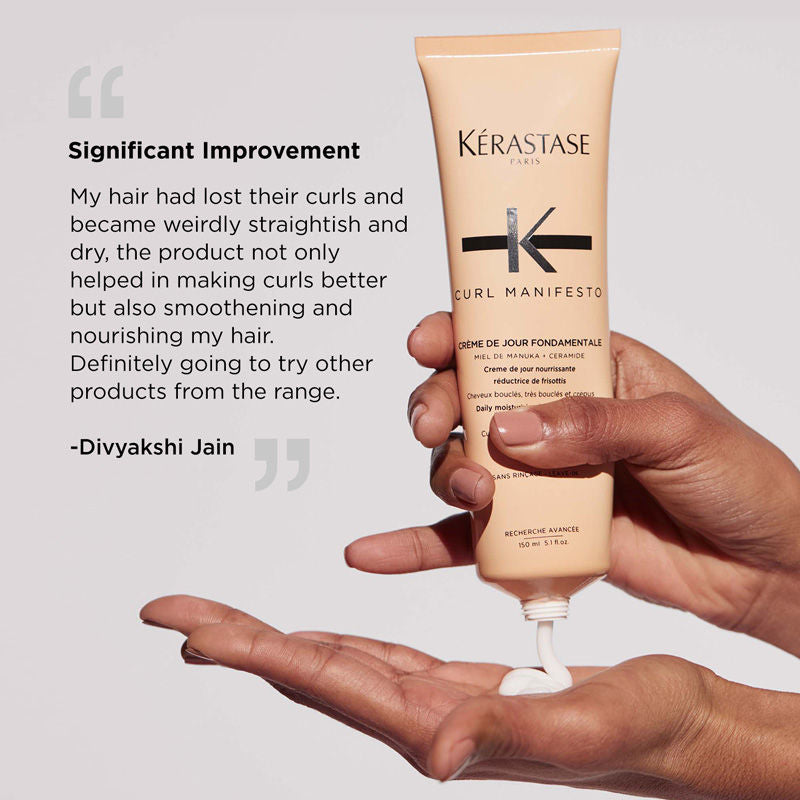 Kerastase Curl Manifesto Leave-In Cream For Curly & Wavy Hair , Defines Curls
(150ml)