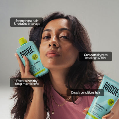 Moxie Beauty Rinse & Shine Duo - Shampoo & Conditioner for Dry and Frizzy Hair Combo
(2pcs)