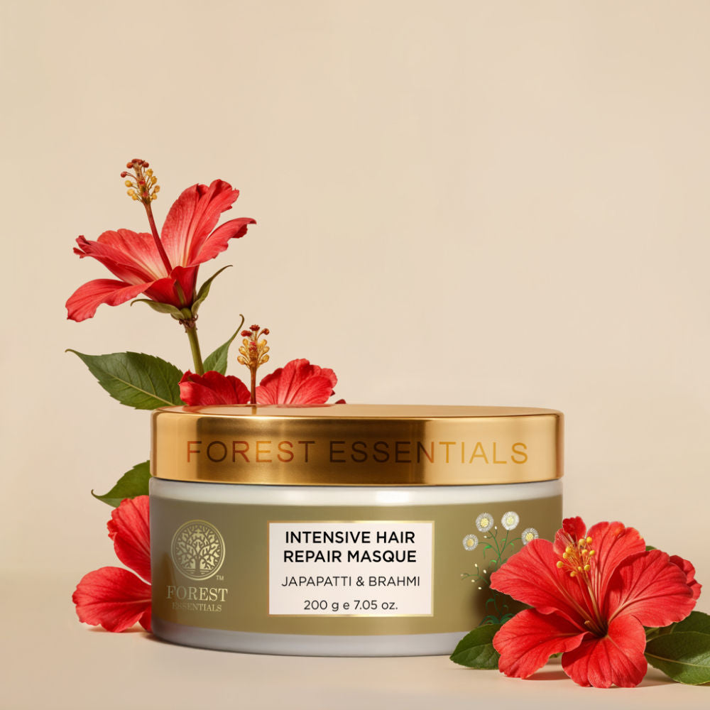 Forest Essentials Intensive Hair Repair Masque Japapatti & Brahmi - Ayurvedic Hair Mask for Dry Hair
(200g)