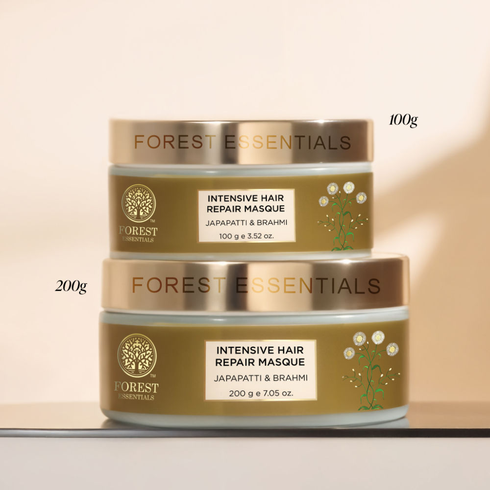 Forest Essentials Intensive Hair Repair Masque Japapatti & Brahmi - Ayurvedic Hair Mask for Dry Hair
(200g)