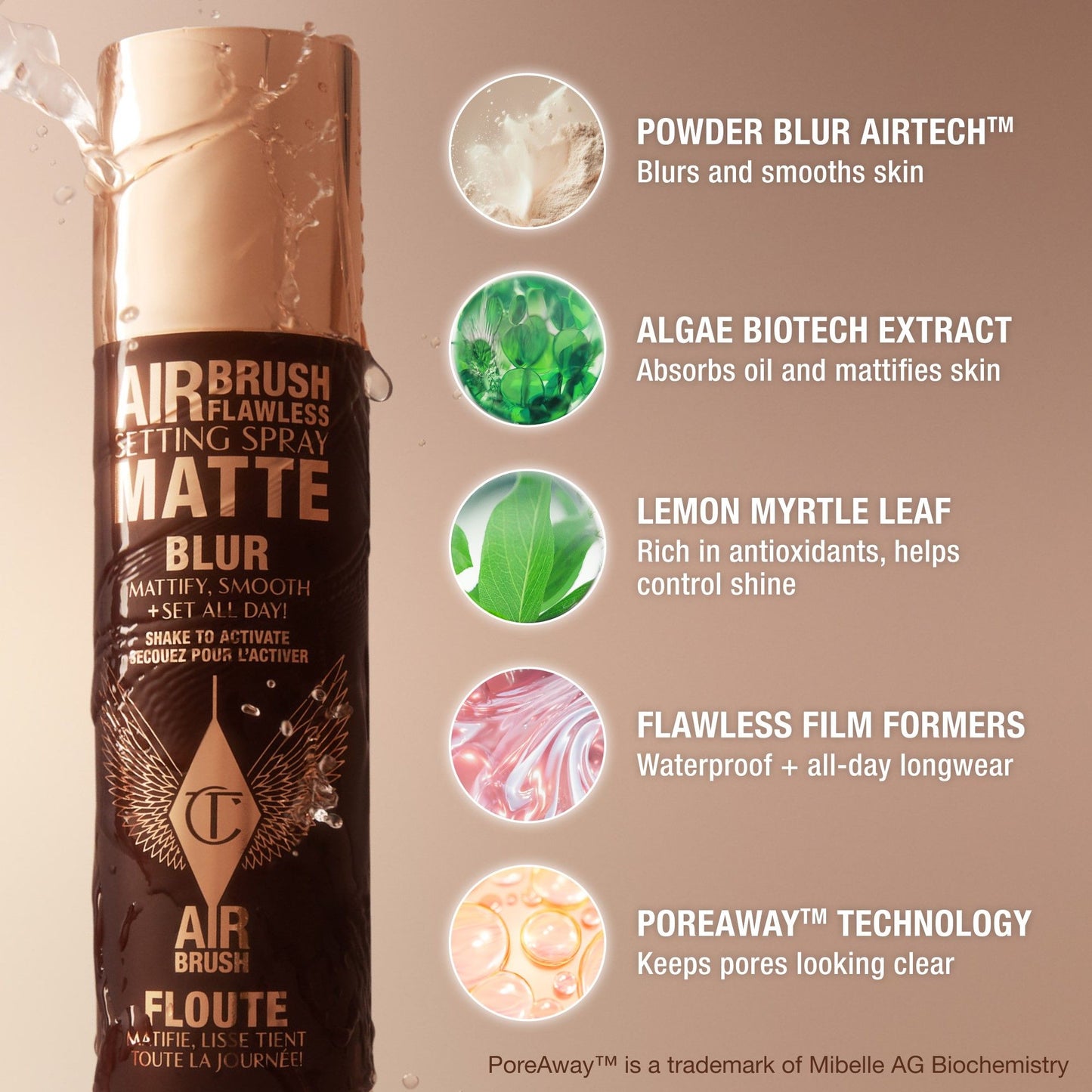 Charlotte Tilbury Airbrush Matte Setting Spray
(100ml)