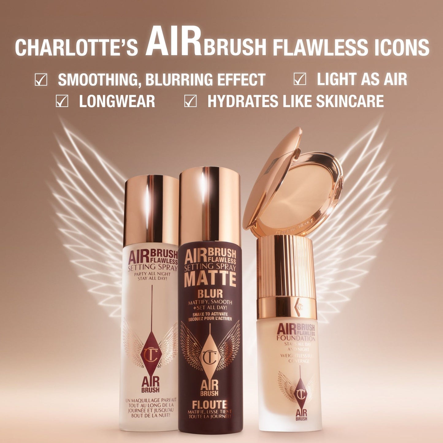 Charlotte Tilbury Airbrush Matte Setting Spray
(100ml)