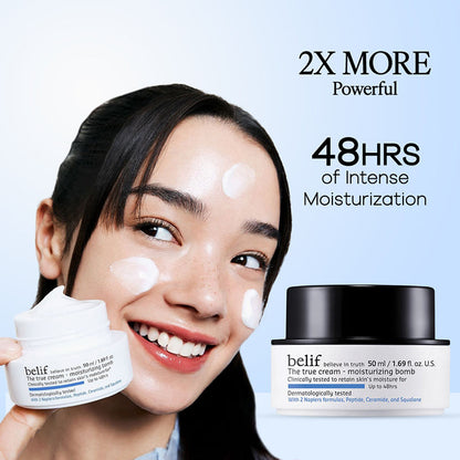 belif Moisturizing Bomb Cream-Vegan Korean Face Cream with Ceramides & Peptides For Barrier Repair
(50ml)