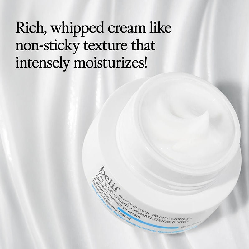 belif Moisturizing Bomb Cream-Vegan Korean Face Cream with Ceramides & Peptides For Barrier Repair
(50ml)