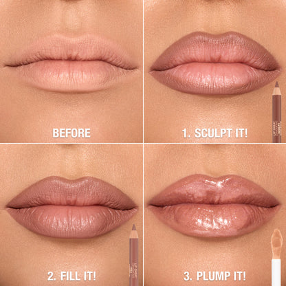 Charlotte Tilbury Super Nudes Lip Cheat Contour Duo
(0.78g)
