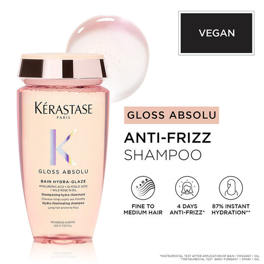 Kérastase Gloss Absolu Anti-Frizz Shampoo, Fine-Medium Hair, 4-Days Anti-Frizz
(250ml)