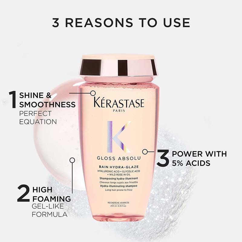 Kérastase Gloss Absolu Anti-Frizz Shampoo, Fine-Medium Hair, 4-Days Anti-Frizz
(250ml)