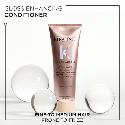 Kérastase Gloss Absolu Anti-Frizz Foaming Conditioner, Fine-Medium Hair, 4-Days Anti-Frizz
(250ml)