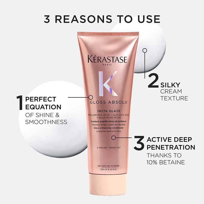 Kérastase Gloss Absolu Anti-Frizz Foaming Conditioner, Fine-Medium Hair, 4-Days Anti-Frizz
(250ml)