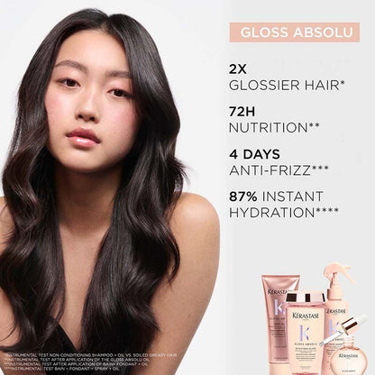 Kerastase Gloss Absolu Anti-Frizz Glaze Oil Drops For Bouncy & Glossy Hair
(45ml)