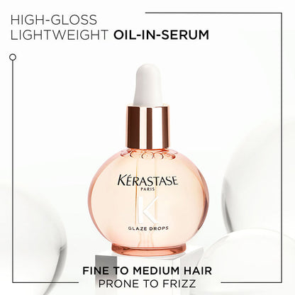 Kerastase Gloss Absolu Anti-Frizz Glaze Oil Drops For Bouncy & Glossy Hair
(45ml)