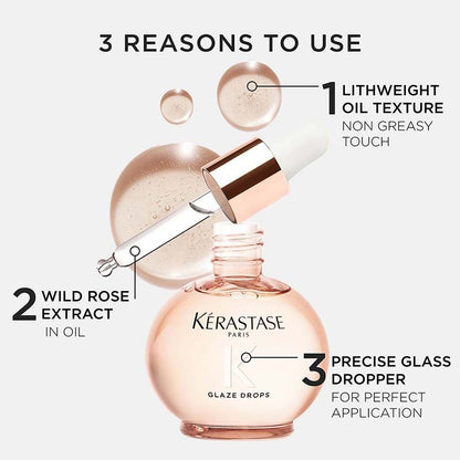 Kerastase Gloss Absolu Anti-Frizz Glaze Oil Drops For Bouncy & Glossy Hair
(45ml)