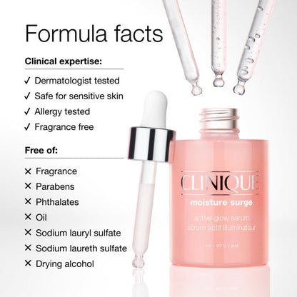 Clinique Moisture Surge Active Glow Serum with Vitamin C, Lactic Acid & Hyaluronic Acid
(30ml)