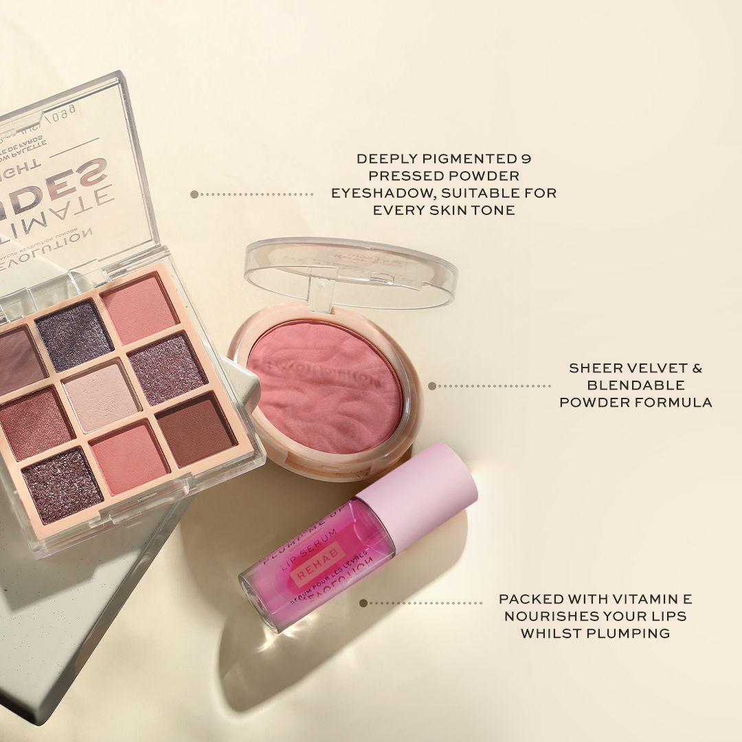 Makeup Revolution Pinkier Dreams Set
(15.6g + 4.6ml)